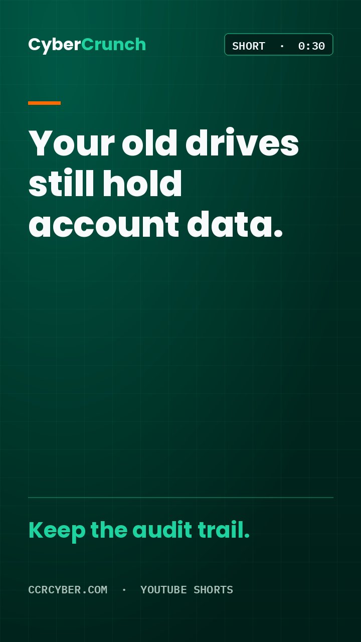 Poster for the CyberCrunch Short: ITAD for banks, credit unions and insurers